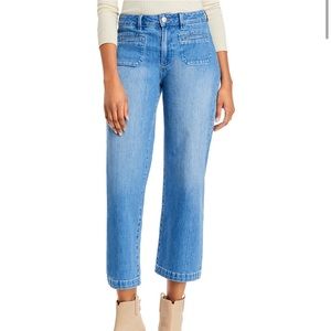 Paige Nellie patch pocket high rise straight leg jeans size 26